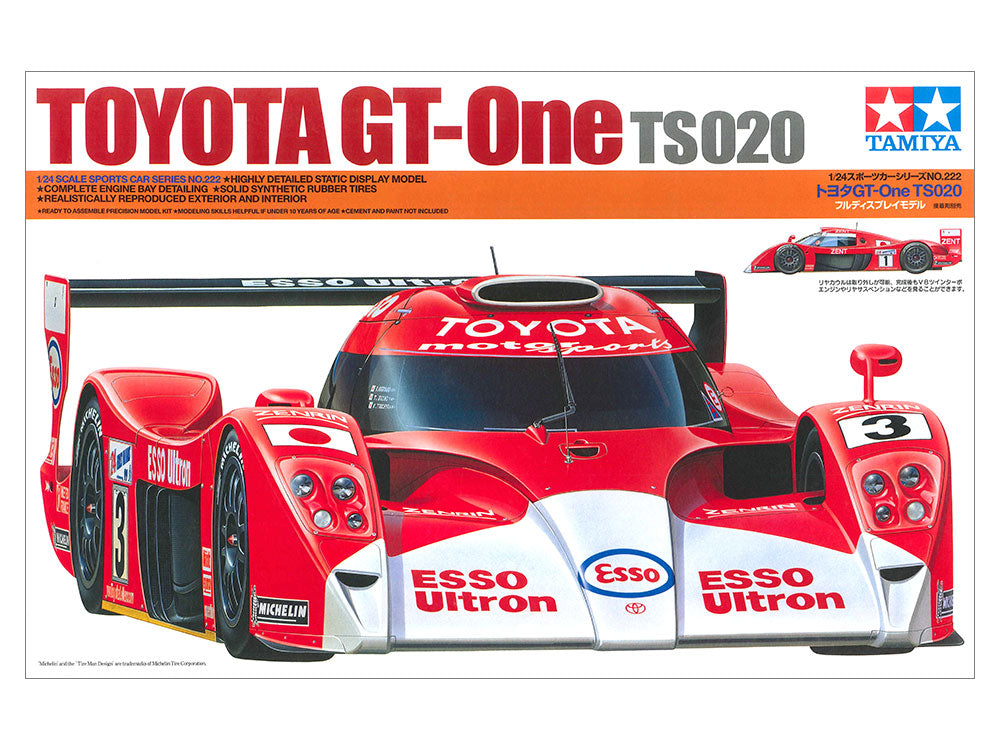 タミヤ 1/24 トヨタ GT-One TS020 プラモデル スポーツカーシリーズ No.222 ル・マン24時間 1999年仕様 TOYOTA GT-ONE