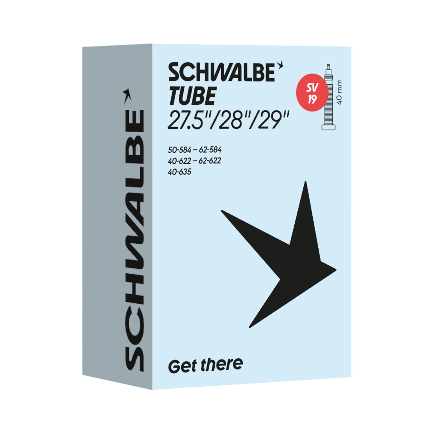 SCHWALBE シュワルベ SV19 チューブ 仏式40mm 27.5/29インチ 700×38C対応 新ロゴ 箱入り SW-10463473