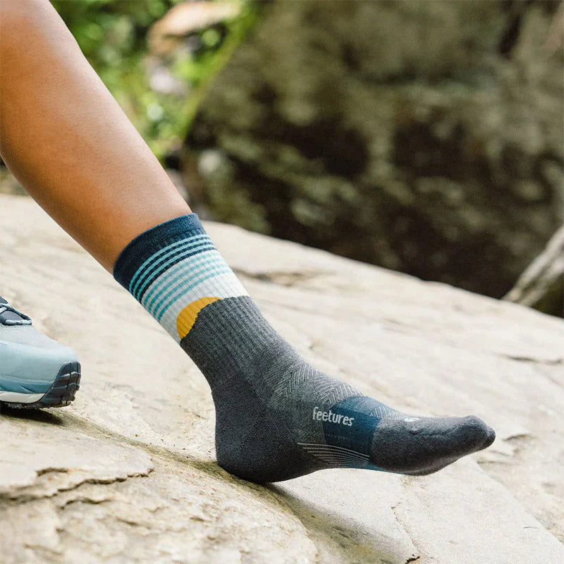 フィーチャーズ トレイル マックス クッション ミニクルー テーブルロック グレー Feetures Trail Max Cushion Mini Crew