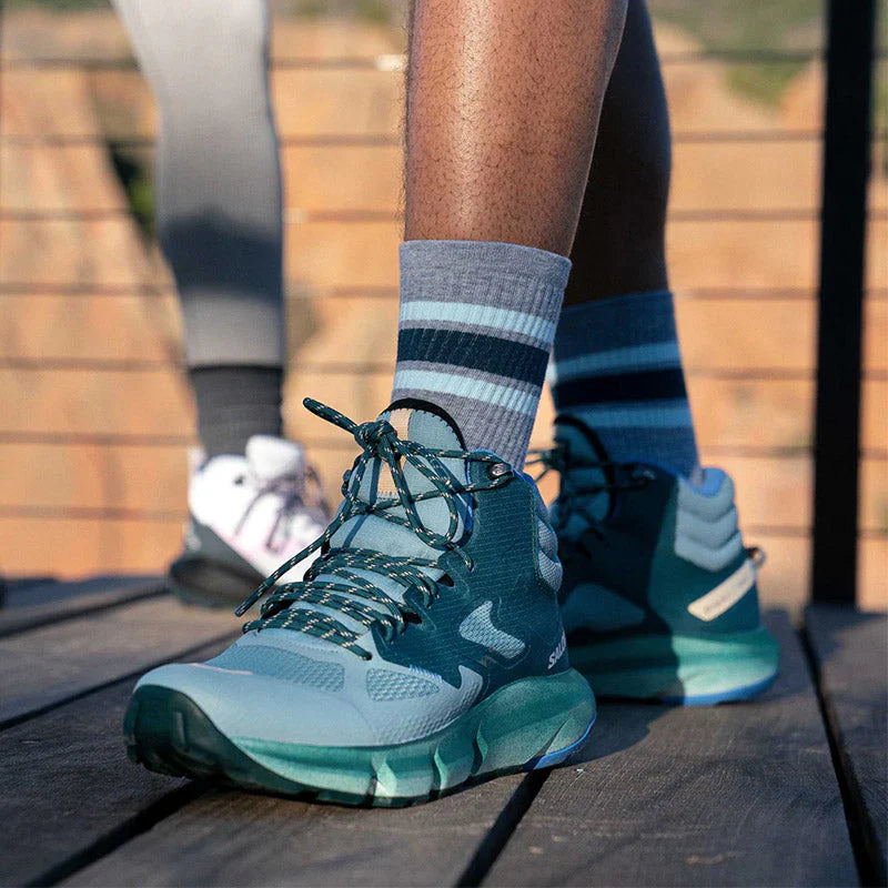 Feetures Trail Max Cushion Mini Crew Color Trail Blaze Gray