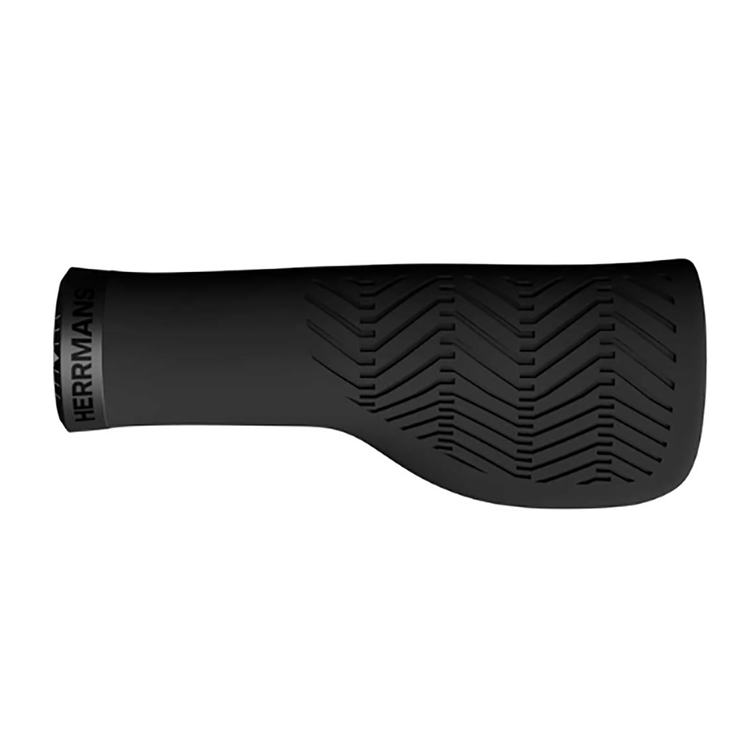 Herrmans ニューコア タウン ウェーブ グリップ 130mm ロックオン 自転車グリップ ブラック birdy対応 エルゴグリップ 街乗り ロングライド ele1744