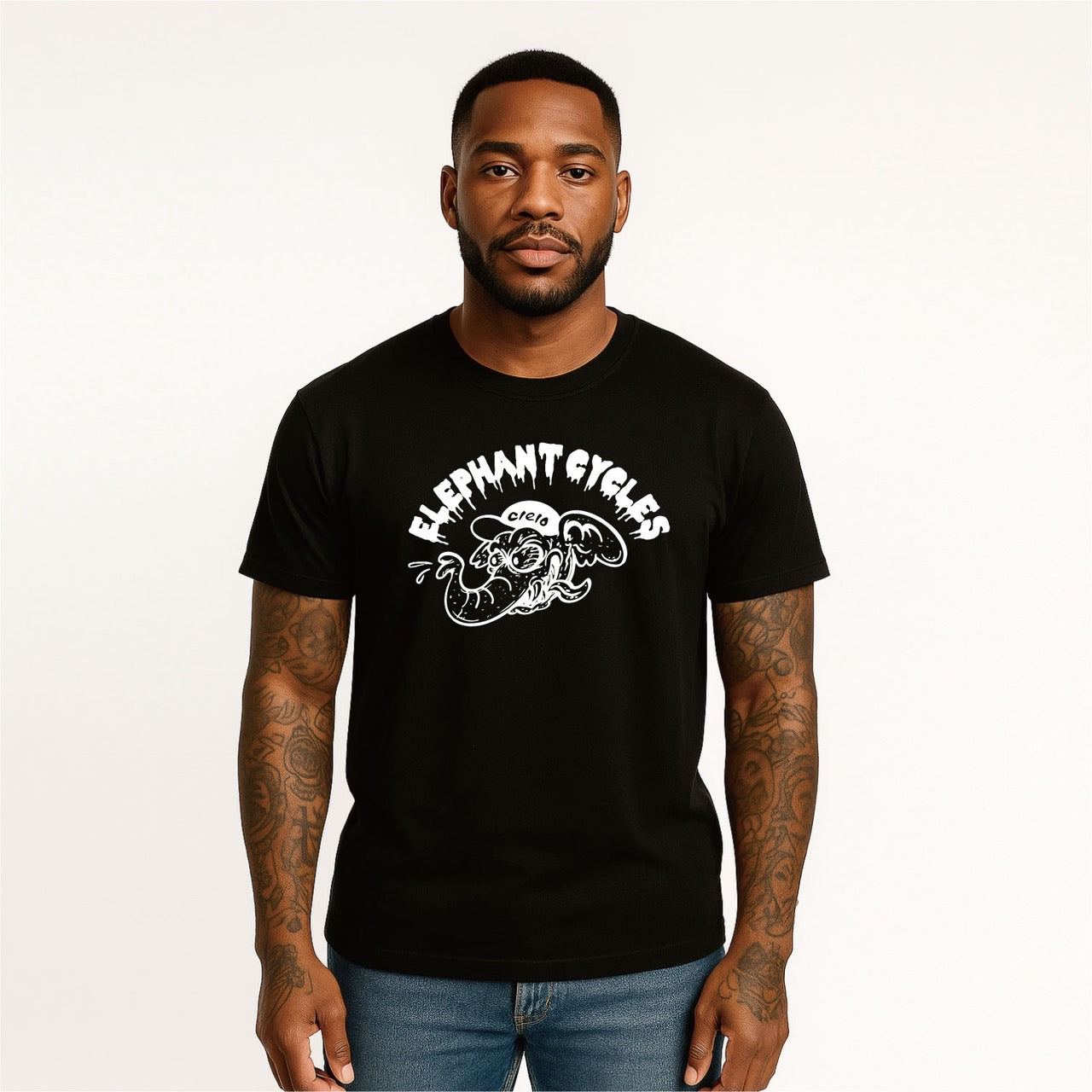 ワル象 Tシャツ 3色 United Athle グリーン、グレー、ブラック