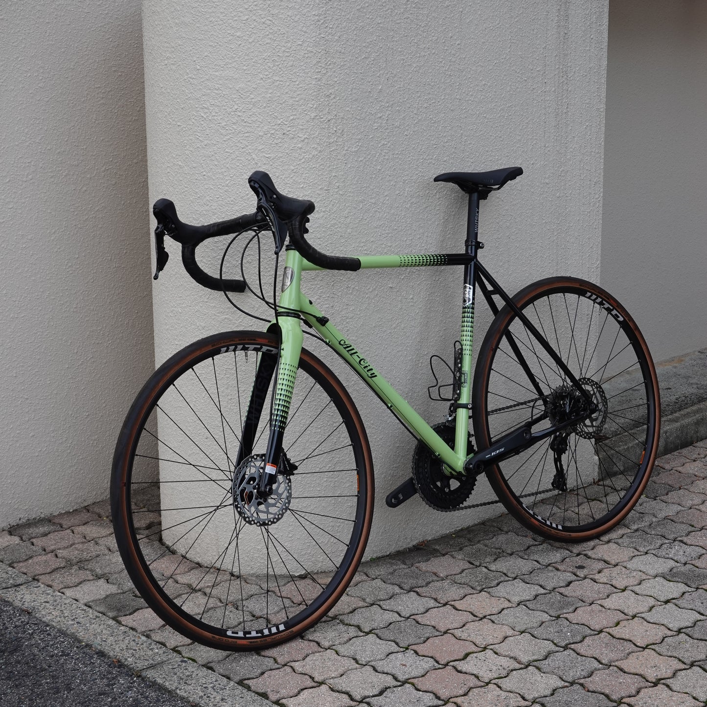 【中古】ALL-CITY Zig Zag 52サイズ クロモリ ロードバイク ディスクブレーキ 700C 完成車