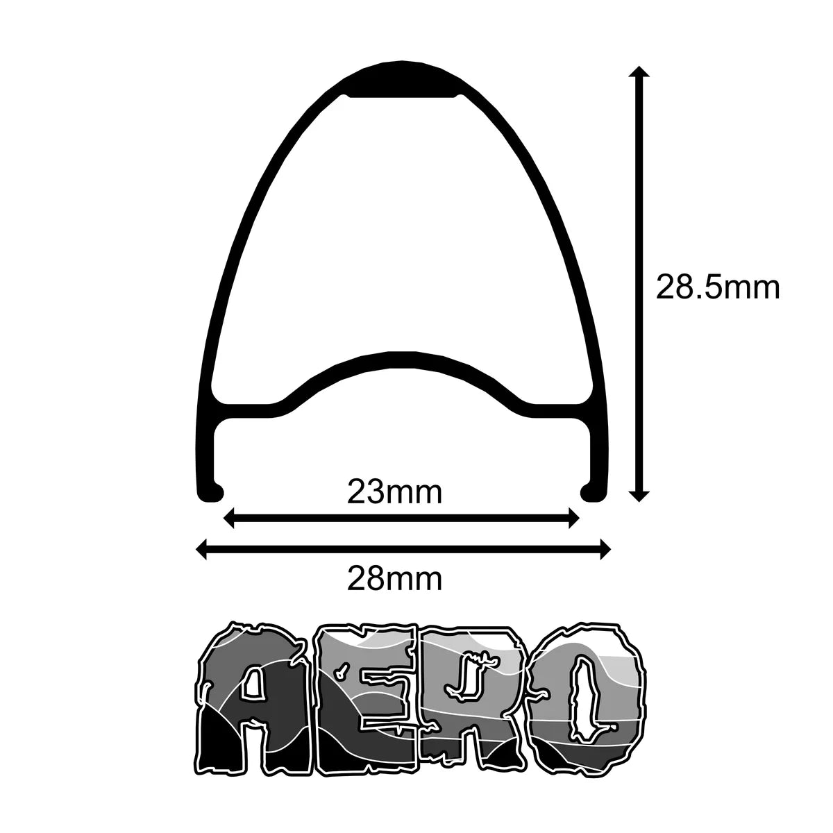 VELOCITY Aero 700c Black 2本セット ele0441-28