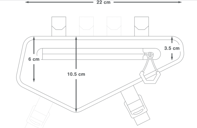 APIDURA バックカントリー フレームバッグ 1L