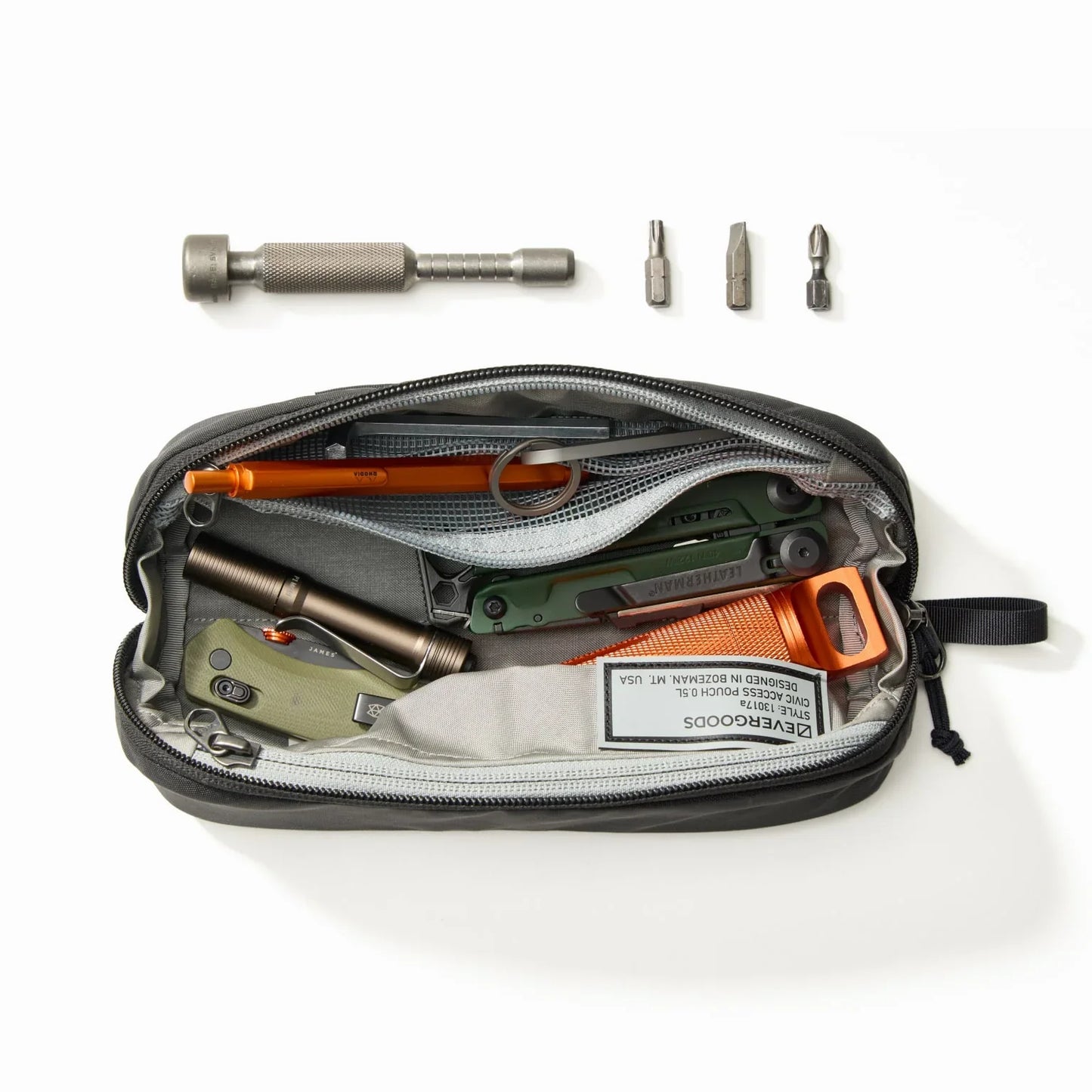 EVERGOODS CIVIC ACCESS POUCH 0.5L CAP0.5 ガジェットポーチ 小物収納 ポーチ テックポーチ トラベルポーチ ペンケース EDC 軽量