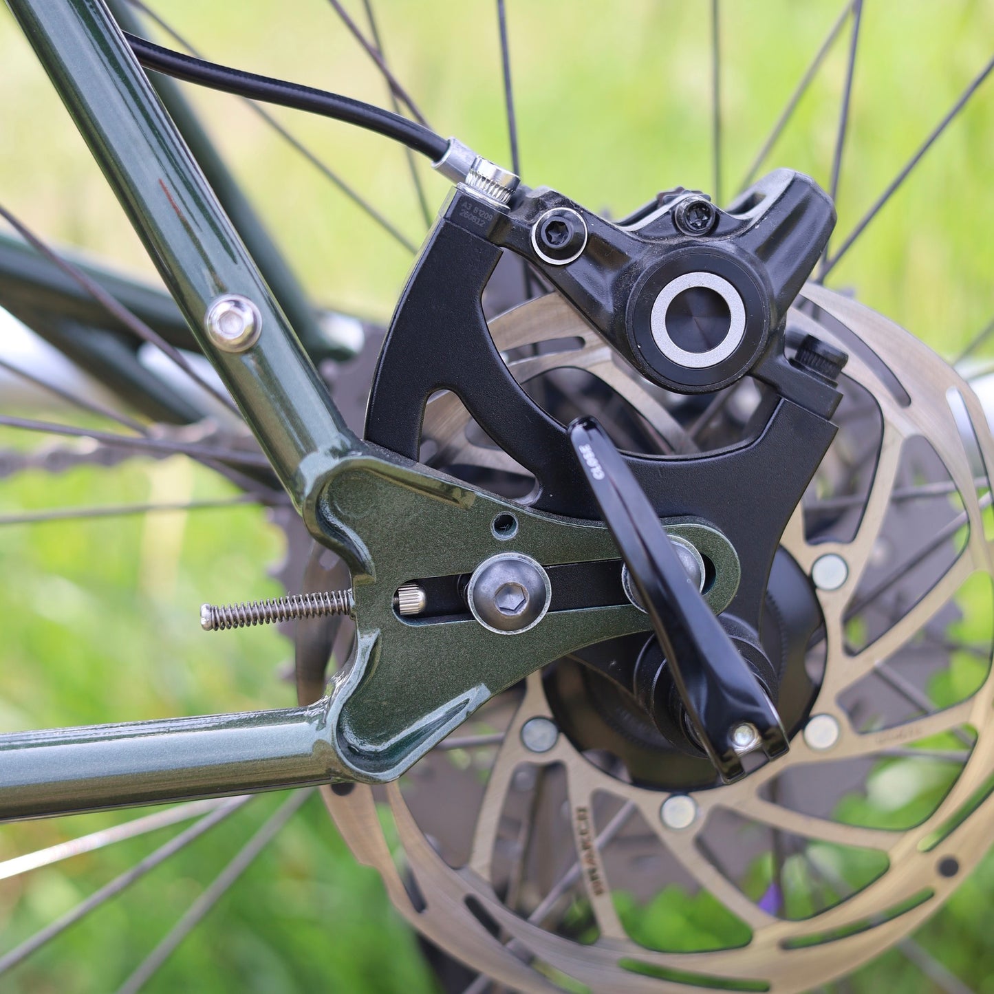 【私物中古】narifuri CF01 Ver 2 ClearOlive フレーム/フォークのみ