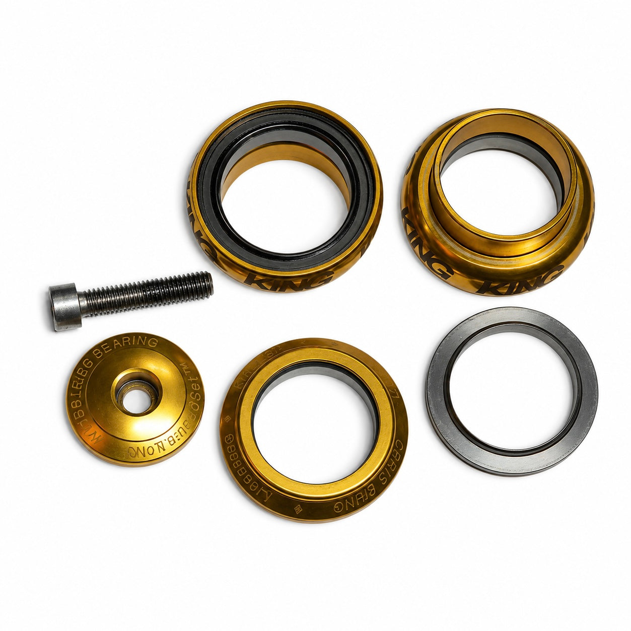 中古 CHRIS KING NoThreadSet 1-1/8" Gold ヘッドセット ゴールド 美品 クリスキング
