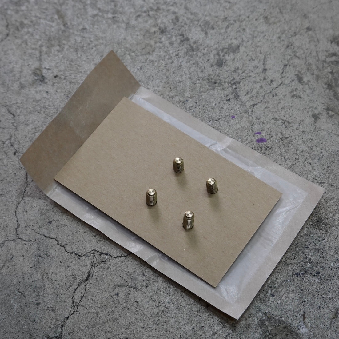 【DIGINN】真鍮製アイレット用ボルト 4本セット M5×10mm フレーム・フォーク用 カスタムパーツ 自転車用 ele1688