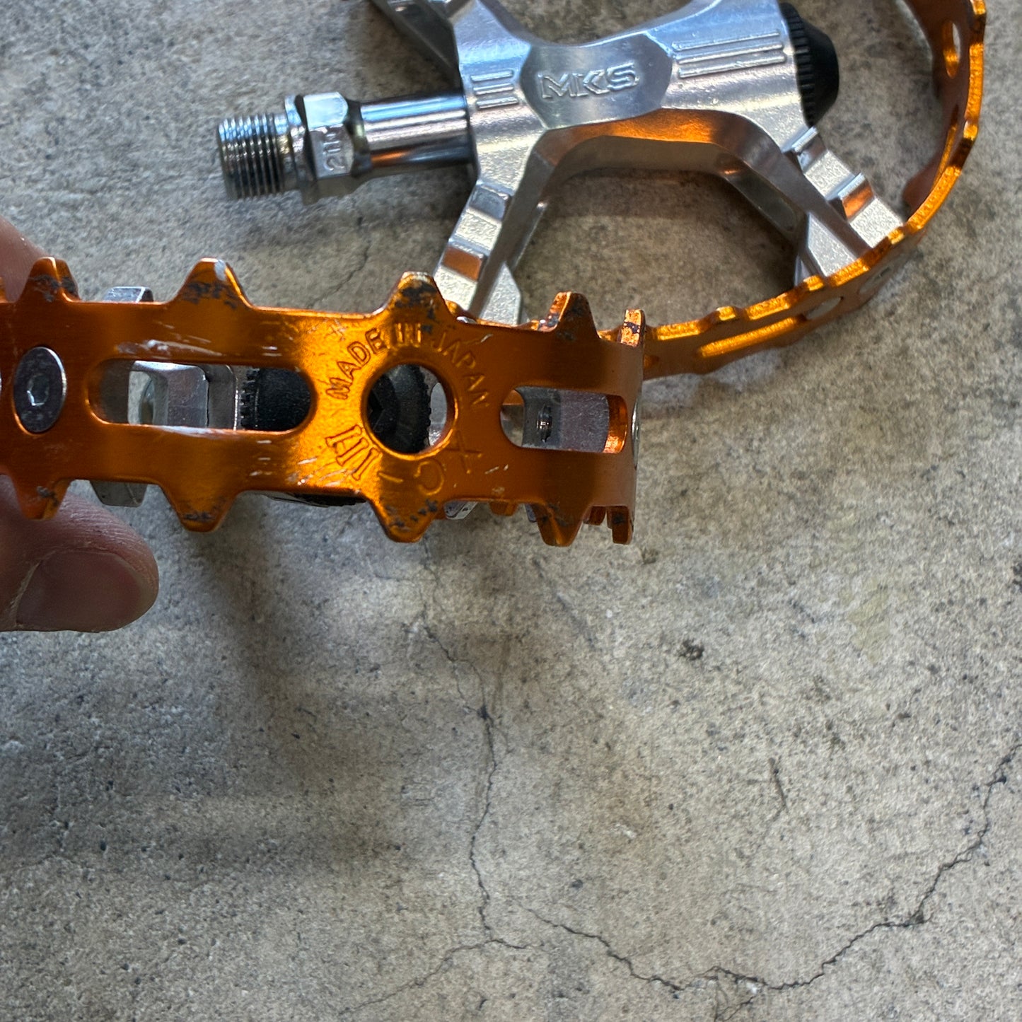 中古 並品 MKS XC-III Bear Trap Pedal(オレンジ)