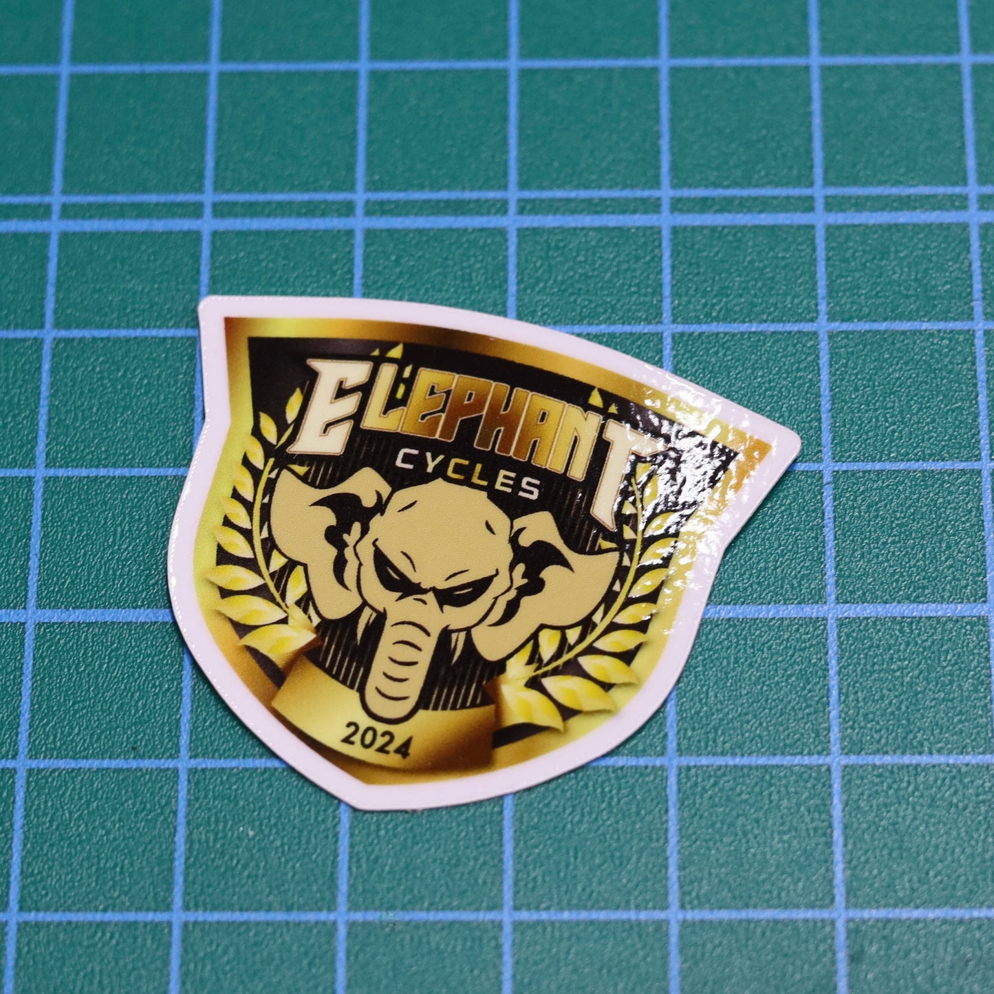 エレファントサイクル エンブレム ステッカー小