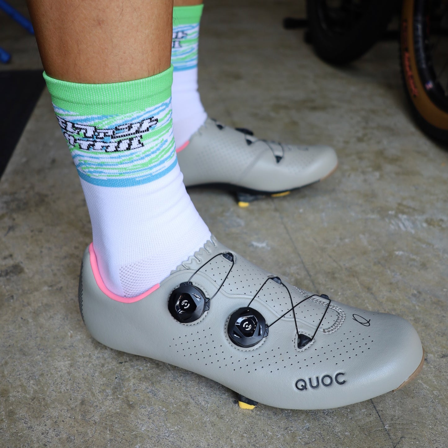 エレファントサイクル オリジナル ソックス ホワイト ウエイブワン製