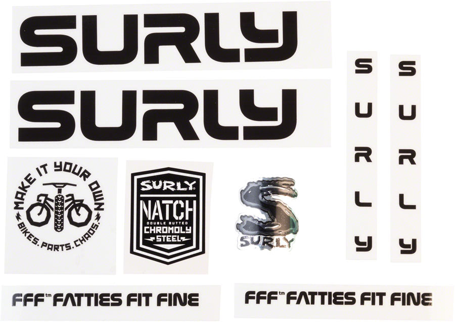 SURLY INTERGALACTIC DECAL SET BLACK MA1009