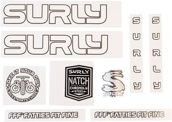 SURLY INTERGALACTIC DECAL SET WHITE MA1010