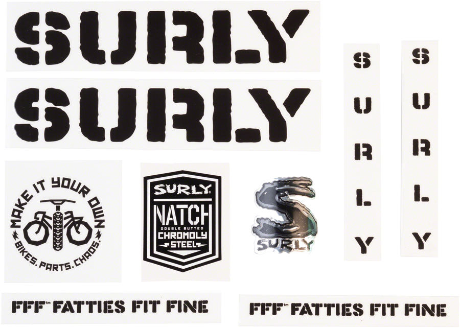 SURLY OVERSPRAY DECAL SET BLACK MA1015