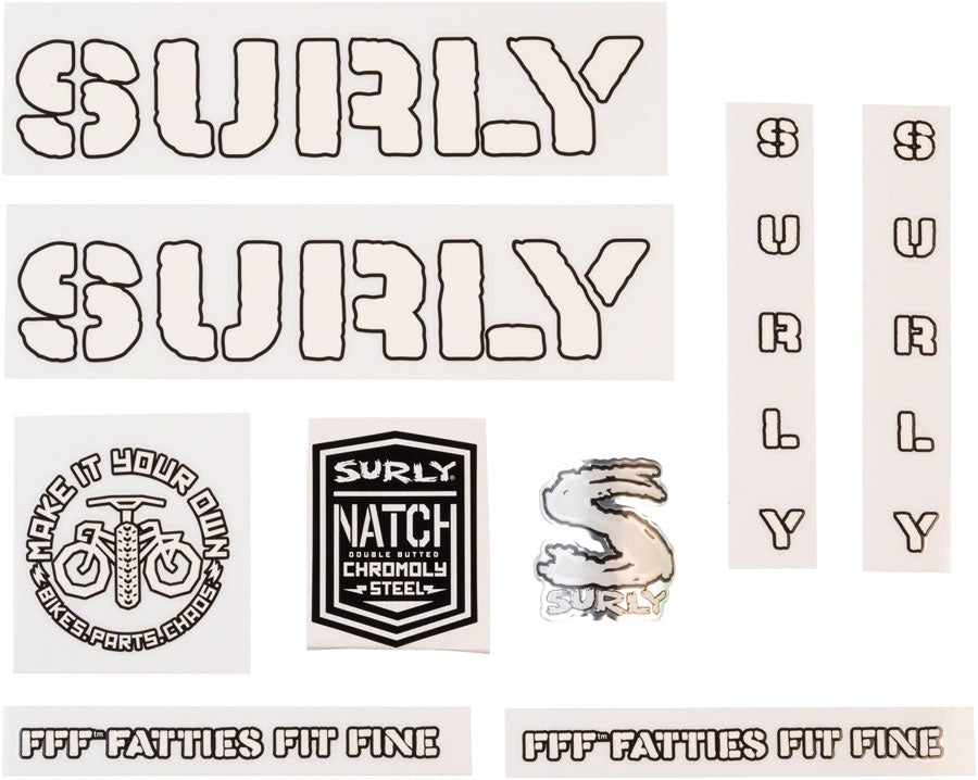 SURLY OVERSPRAY DECAL SET WHITE MA1016