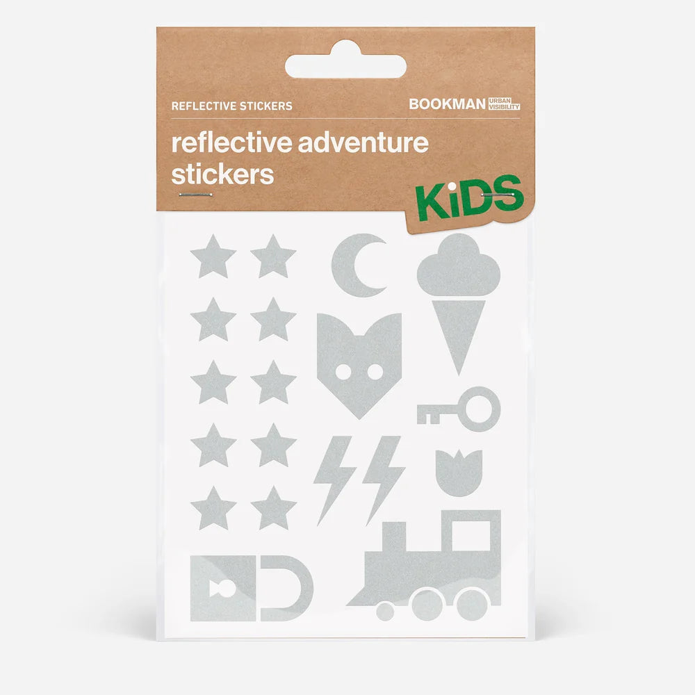 BOOKMAN リフレクター BM-488 Reflective-stickers-adventure リフレクティブステッカー(アドベンチャー) Reflective Stickers Adventure - White
