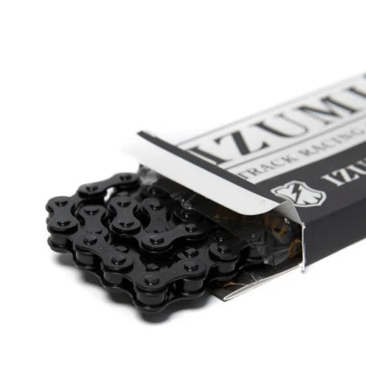 IZUMI イズミ MASH JET BLACK CHAIN ジェットブラック チェーン ピストバイク シングルスピード 自転車用チェーン マッシュ コラボ ブラック