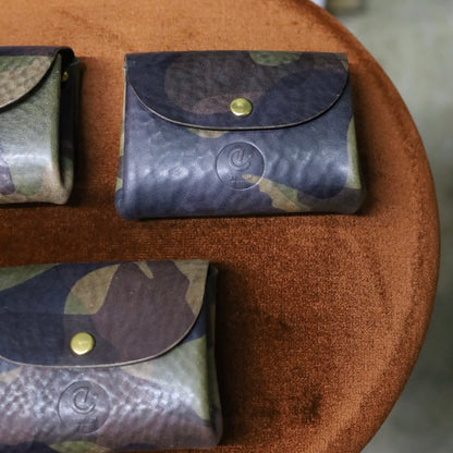 迷彩柄 sempre.leatherdesign カシメウォレット エレファントサイクル 別注モデル
