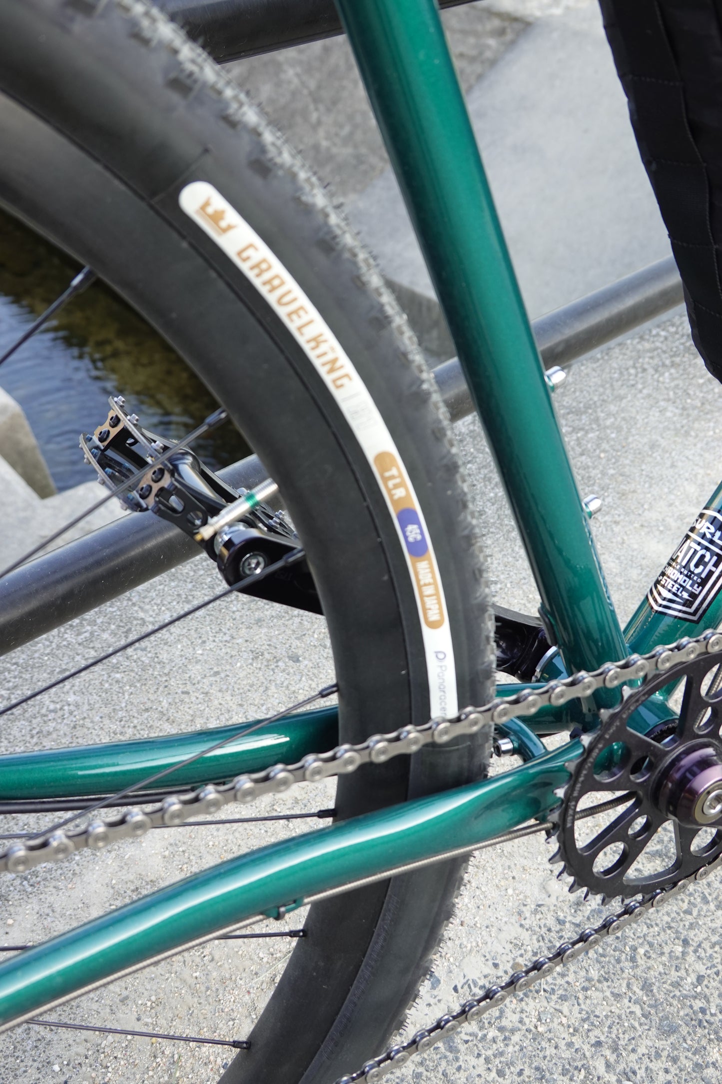 中古 前後セット Panaracer GRAVELKING X1 700×45C ブラック TLR グラベルタイヤ パナレーサー グラベルキングX1