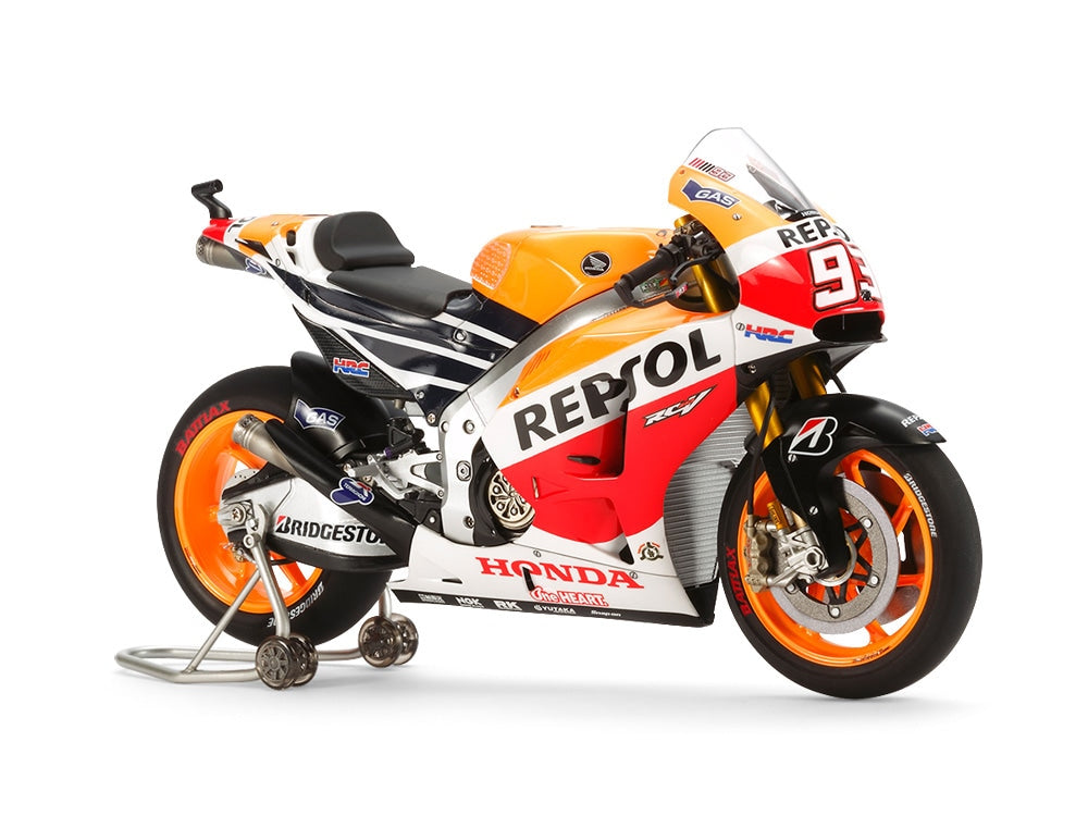 タミヤ 1/12 レプソル Honda RC213V '14 No.130（14130）｜マルク・マルケス 2014年 MotoGP チャンピオンマシン｜オートバイシリーズ プラモデル
