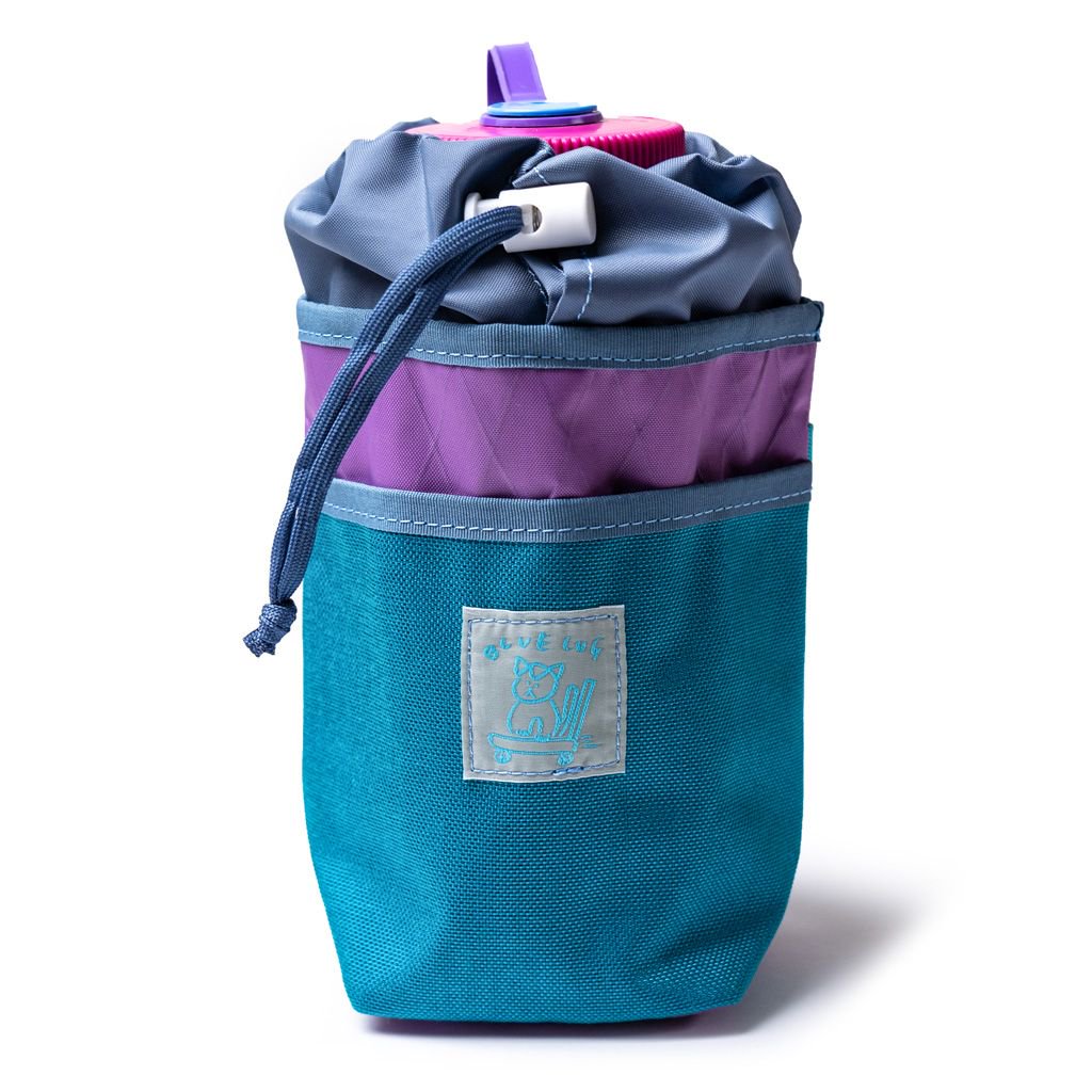 BLUE LUG stem pouch (x-pac lavender/turquoise)