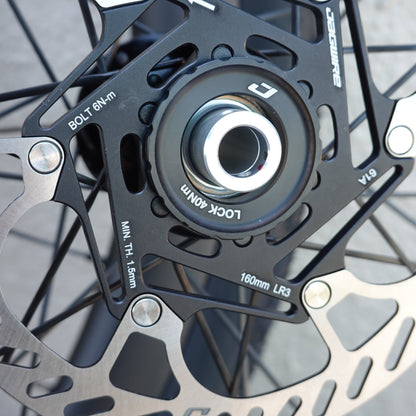 Jagwire ジャグワイヤー JGW ディスクローター アダプター YBR05900 センターロックハブ対応 IS 6ボルトローター変換 アルミ製 27g