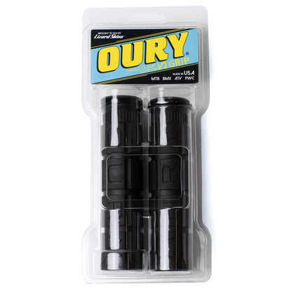 OURY オーリー LOCK-ON V2 GRIP ブラック ロックオングリップ 135mm MTB マウンテンバイク 自転車用 ハンドルグリップ ODIロックオンシステム ピスト コミューター