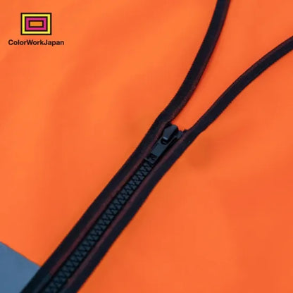 colorworkjapan Hi-Vis リフレクターベスト2 蛍光イエロー / 蛍光オレンジ 反射ベスト 安全ベスト 作業服 自転車 通勤 ウォーキング 犬の散歩