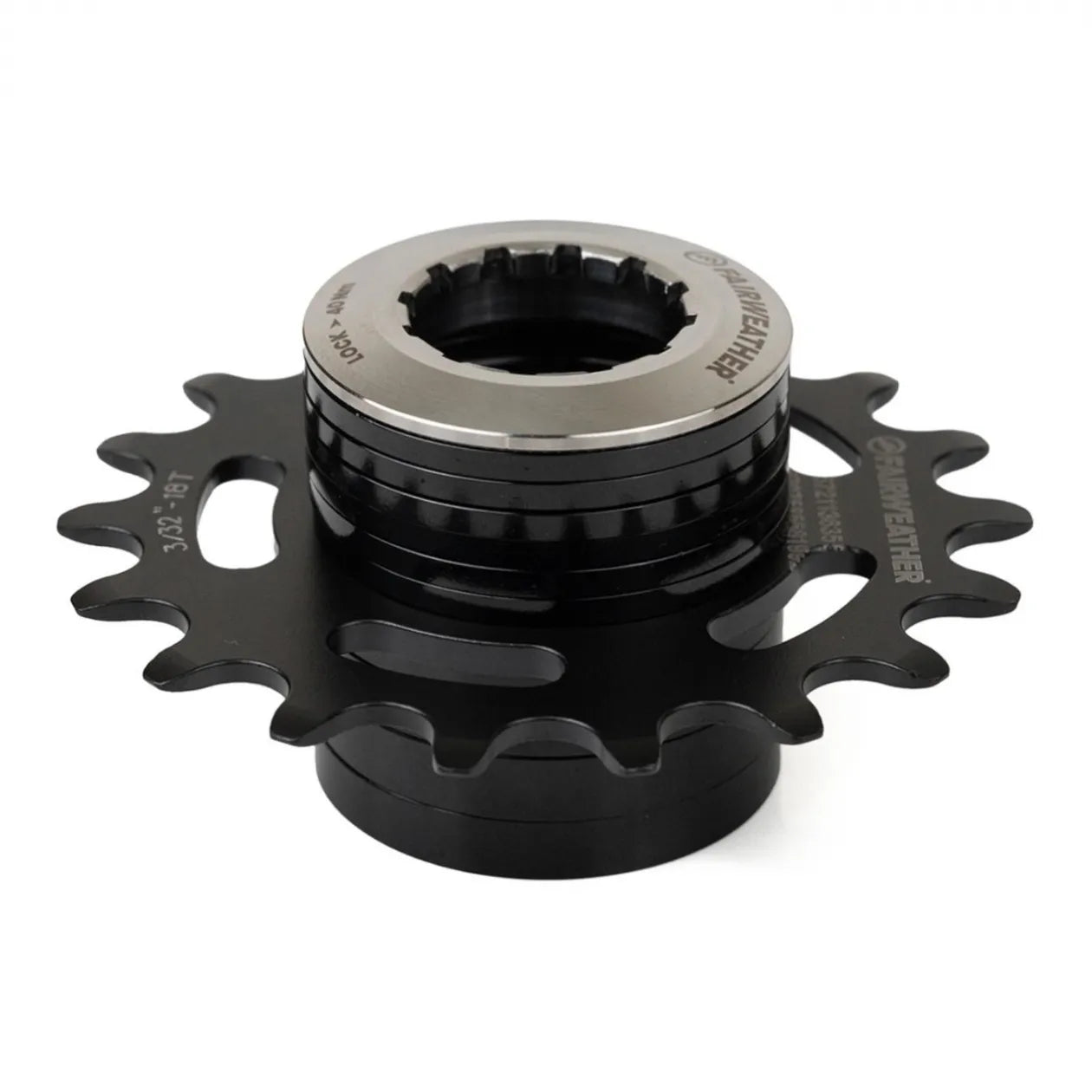 FAIRWEATHER フェアウェザー シングルスピード スペーサーキット ブラック 18T（SHIMANO HG対応）