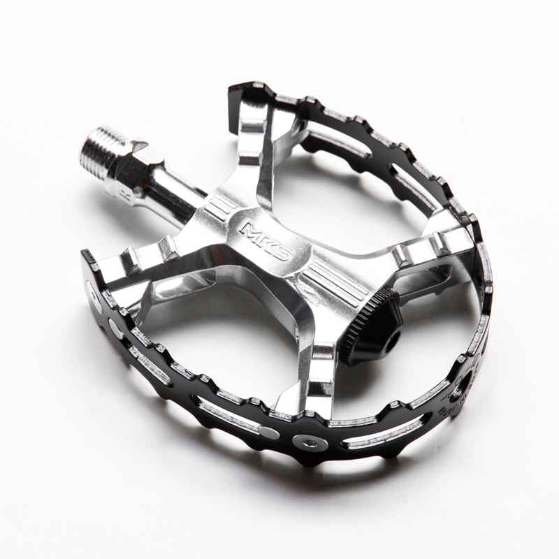 MKS XC-III BEAR TRAP ペダル ブラック 三ヶ島製作所 ブルーラグ別注 フラットペダル 自転車 MTB BMX コミューター 日本製