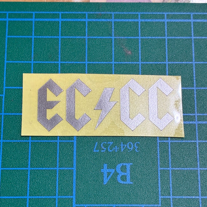 ECCC（エレファントサイクルサイクリングクラブ）オリジナルカッティングステッカー｜自転車チーム・クラブ用ステッカー 約5cm