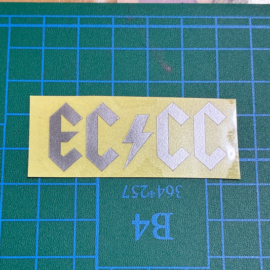 ECCC（エレファントサイクルサイクリングクラブ）オリジナルカッティングステッカー｜自転車チーム・クラブ用ステッカー 約5cm