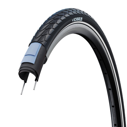 SCHWALBE シュワルベ マラソン レーサー 18x1.50 40-355 ブラック リフレックス 自転車 タイヤ ワイヤービード RaceGuard ADDIX GREEN SW-11100295.01