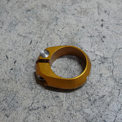 中古 CHRIS KING クリスキング King Seatpost Collar シートポストカラー 31.8mm ゴールド 美品 軽量 アルミ
