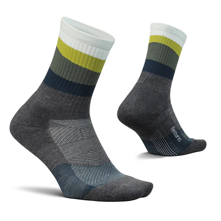 Feetures Trail Max Cushion Mini Crew Color Ascent Gray
