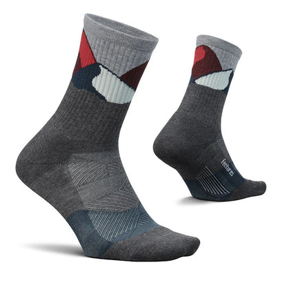 Feetures Trail Max Cushion Mini Crew Color Gray Summit