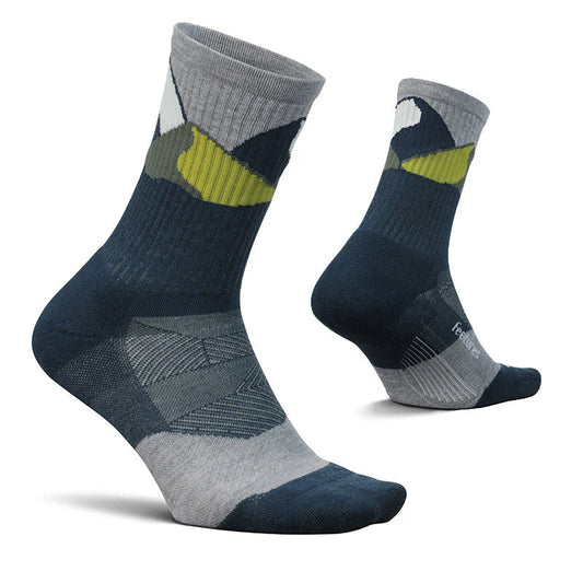 Feetures Trail Max Cushion Mini Crew Color Navy Summit