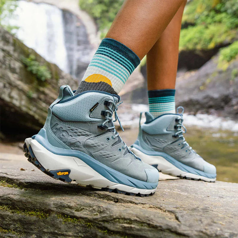 Feetures Trail Max Cushion Mini Crew table rock gray