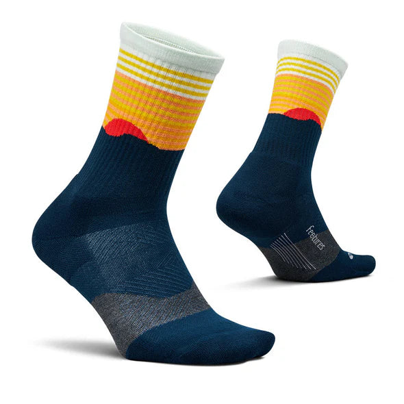 フィーチャーズ トレイル マックス クッション ミニクルー テーブルロック ネイビー Feetures Trail Max Cushion Mini Crew