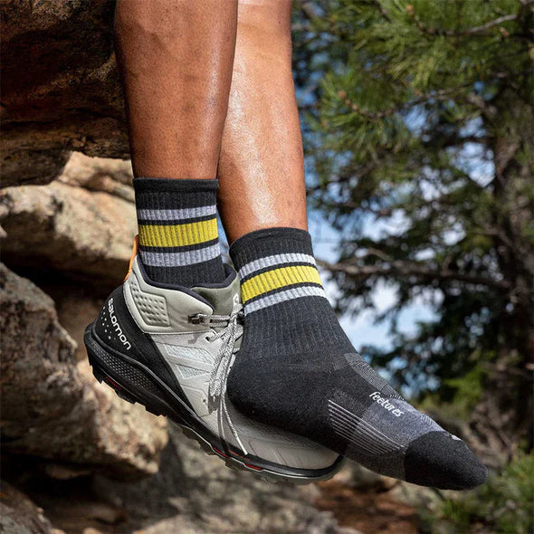Feetures Trail Max Cushion Mini Crew trail blaze charcoal