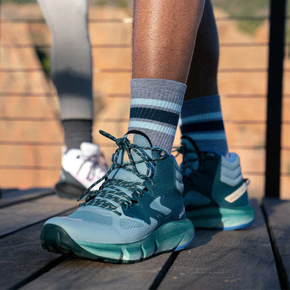 Feetures Trail Max Cushion Mini Crew Color Trail Blaze Gray