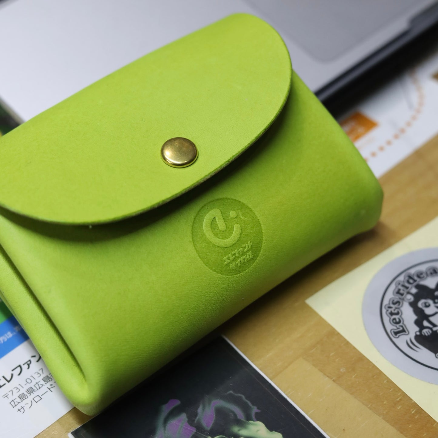 ロゴ付き sempre.leatherdesign カシメウォレット エレファントサイクル 別注モデル