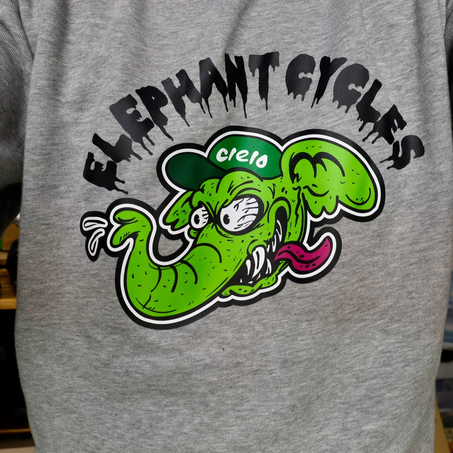 ワル象 9.7オンス スタンダードトレーナー グレー色　Printstar（プリントスター）