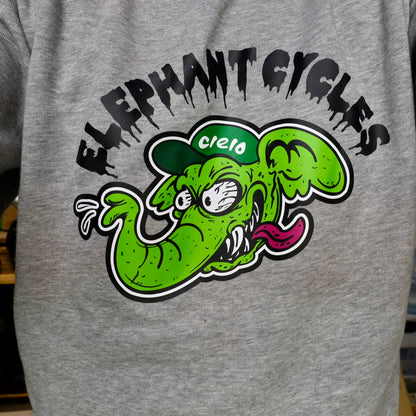 ワル象 9.7オンス スタンダードトレーナー グレー色　Printstar（プリントスター）