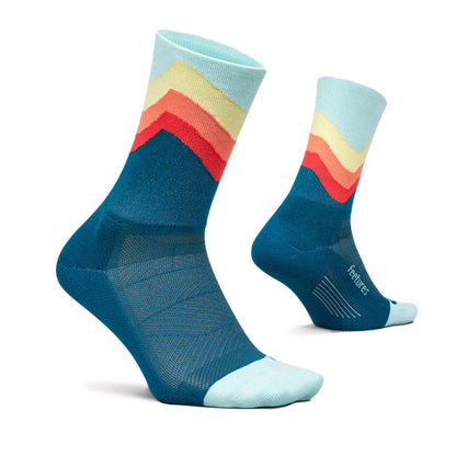 Feetures Elite Light Cushion Mini Crew blue swell