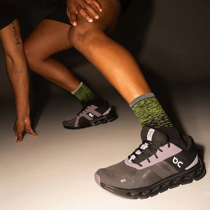 フィーチャーズ エリート ライトクッション ミニクルー ソックス リフレクティブヤーン FEETURES Elite Light Cushion Mini Crew Reflective Yarns