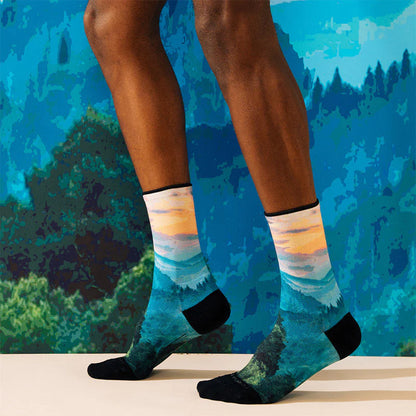 Feetures Light Cushion Mini Crew - Limited Edition - Landscape Collection smoky