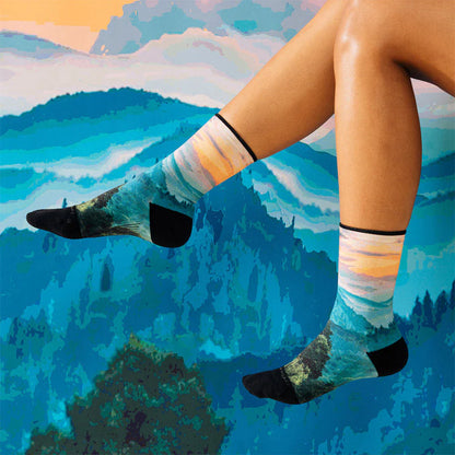 Feetures Light Cushion Mini Crew - Limited Edition - Landscape Collection smoky