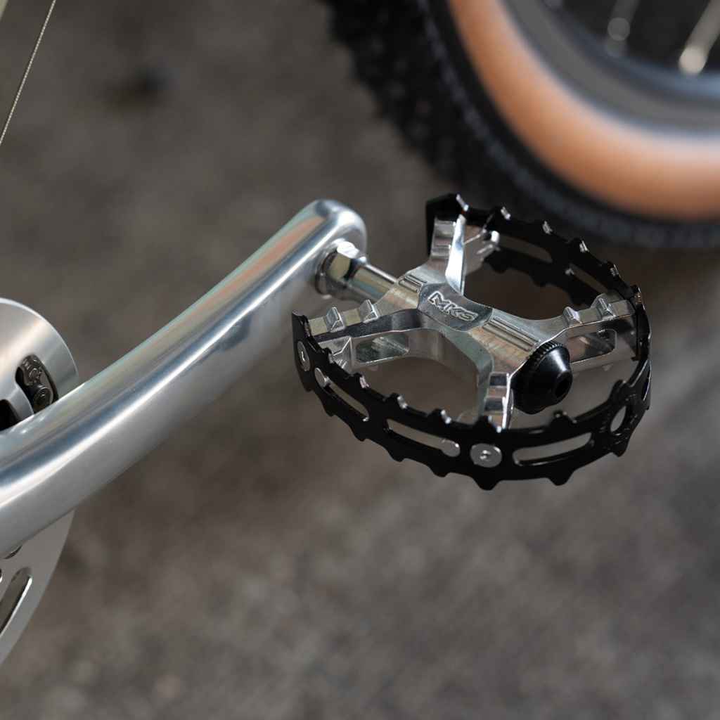 MKS XC-III BEAR TRAP ペダル ブラック 三ヶ島製作所 ブルーラグ別注 フラットペダル 自転車 MTB BMX コミューター 日本製